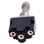 Honeywell Locking Toggle Switch; 11NT1-1A; SPDT; 15A; 277VAC; Screw; Bushing 15/32" Mount